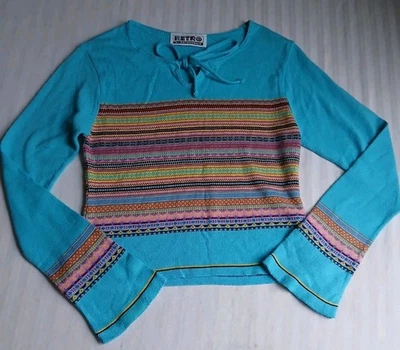 Top Retro Renacimiento Mediano Ajustado Bohemio Festival Manga Acampanada De Colección Y2k  Foto 1 de 4