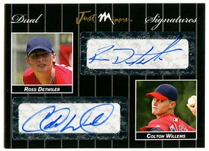 2007 Just Black ROSS DETWILER COLTON WILLEMS Dual Signatures Auto SP RC #1/2 - Picture 1 of 2