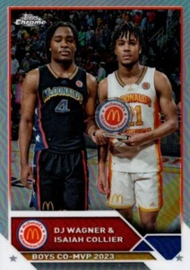 DJ WAGNER/ISAIAH COLLIER 2023 Topps Chrome McDonald's Co-MVPs #99 - Picture 1 of 1