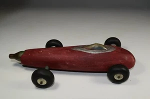 Vintage Tether Car CO 2 Race Car Streamlined Futuristic Folk Art 1950 - Picture 1 of 7