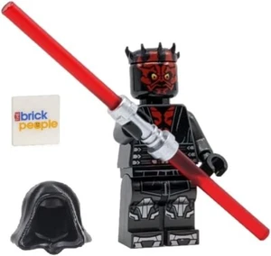 LEGO Star Wars: Darth Maul Minifigur Mit Metallic Silber Rüstung, Kapuze, Umhang - Bild 1 von 5