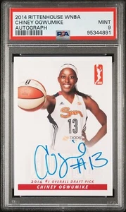 2014 RITTENHOUSE WNBA AUTOGRAPH CHINEY OGWUMIKE PSA 9 - Picture 1 of 6