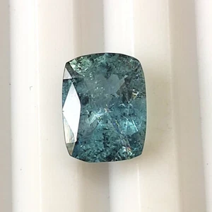 Natural Blue Aquamarine 1.65 Carat Cushion Faceted Untreated Gemstone 8.7X6.7 mm - Picture 1 of 7