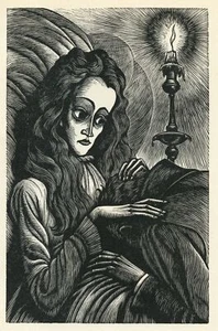 Edgar Allan Poe LIGEIA Illustration Kunst von Fritz Eichenberg - Bild 1 von 4