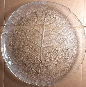 Plato/plato redondo de vidrio transparente Arcoroc Aspen 13" - Hecho en Francia - Imagen 1 de 6