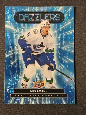 22-23 Upper Deck Nils Aman Rookie Dazzlers 🚨🚨🚨 Vancouver Canucks  - Image 1 of 2