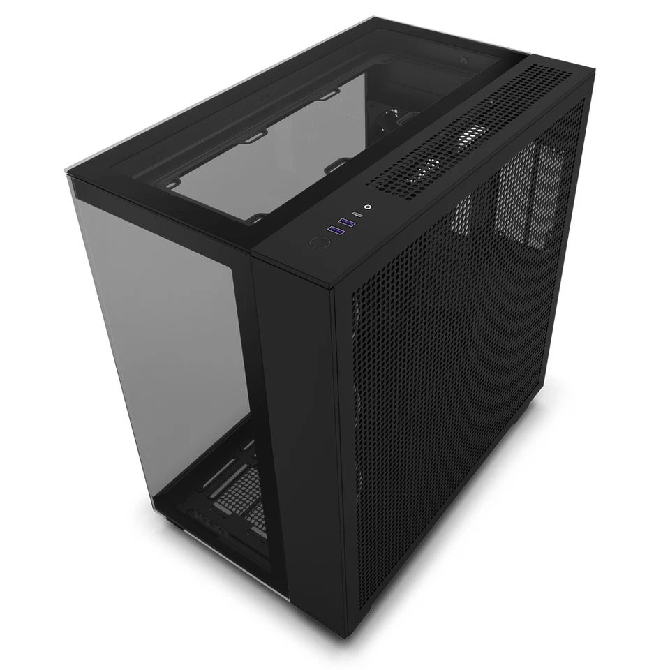 NZXT H9 Elite Mid-Tower Case (Black) Mini ITX WITH FANS USB 3.0 Earphone + mic  - Image 1 of 4