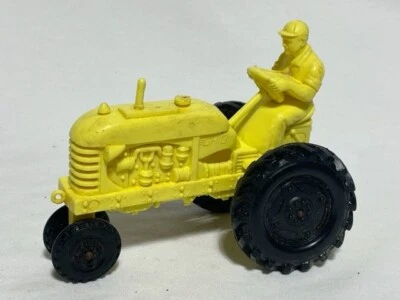 Barr Farm Toys OHIO Yellow Plastic Tractor w/ Man - Image 1 of 4