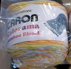 1 Cake Yarnspirations Caron Colorama Bamboo Blend Yarn 8oz Sunshine  - Picture 1 of 3