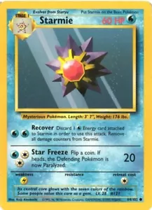 1999 Pokémon Game Common Card Starmie 64/102 Base Set WOTC - Bild 1 von 2