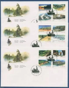 Canadá 1993 100 Años Parques Naturales Bosques Costa Montañas 1361/72 FDC (X41112) - Imagen 1 de 1