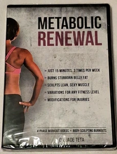Metabolic Renewal: 4 Phase Workout DVD Set by Dr Jade Teta NEW Sealed FREE Ship - Imagen 1 de 2