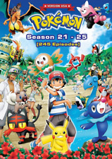 DVD Pokemon Complete TV Series Sea 21-25 VERSION USA 245 Episode English Dubbed