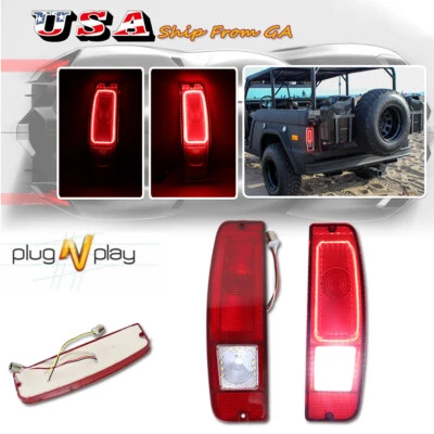 Juego de 2 luces traseras LED rojas para camioneta Ford F100/250/350/E100/E200 1967-1972 Foto 1 de 4