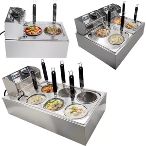 Electric Noodle Cooker 1500W 2/4/6-Basket Electric Pasta Stove Cooker Brand New - Picture 1 of 15