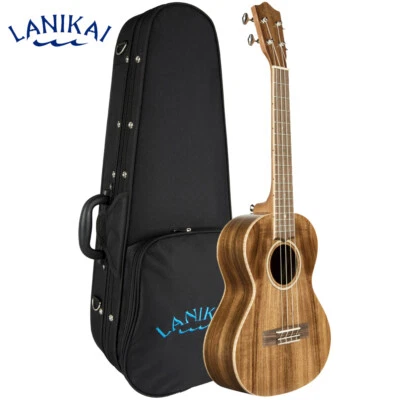Lanikai ACS-T All Solid Acacia Series Tenor Size Satin Ukulele With Foam Case - Image 1 of 4