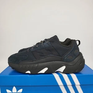 Adidas GY6701 Originals ZX 22 Boost Black Suede Men's Running Shoes NEW - Picture 1 of 9