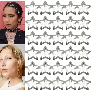 30 Stück Stern Haarspangen Silber Snap Star Haarschmuck für Damen - Bild 1 von 6