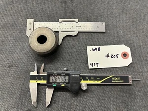 ROUND PUNCH Die ROPER WHITNEY DIACRO DI-ACRO CLEVELAND PRESS SIZE .648 #205 - Picture 1 of 2