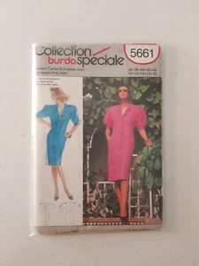 Burda Sewing Pattern - 5661 Ladies Womens Size 10 - 18 1980s Vintage Retro Dress - Bild 1 von 2