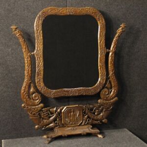 Psiche francese specchiera specchi mobile legno stile antico Art Nouveau 900