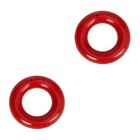  2pcs Red Club Warm Up Swing Donut Weight Ring Diver Weighted Practice Trainer