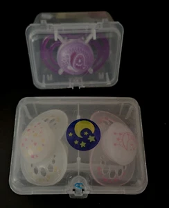 3 CIUCCI MAM ORIGINALI GIORNO E NOTTE BAMBINA Luna e Stelle e Farfalla - Foto 1 di 1