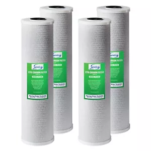 iSpring Carbon Block CTO Water Filter Replacement Cartridges 20"x4.5" 4 pack - Picture 1 of 3