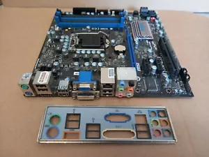 MSI H55M-E33 motherboard. Socket 1156 4 DDR3 PCI PCI-E VGA DVi and HDMI MATX - Picture 1 of 3
