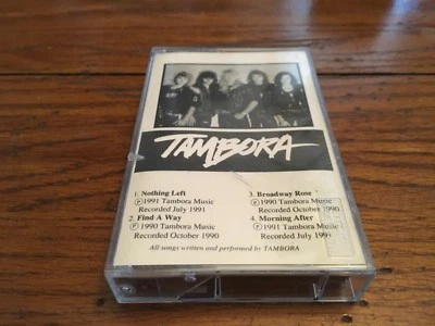 TAMBORA 1991  DEMO CASSETTE INDIE HAIR METAL AOR   - Image 1 of 2