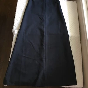 Sz 36 Womens Black Maxi Skirt Viscose Blend High Waisted Buckle Detail Long - Picture 1 of 8