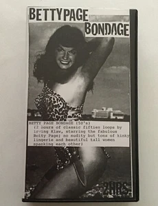Betty Page Bettie Page VHS tape Exotic Cult Epic Vintage Glamour Girls - Picture 1 of 3