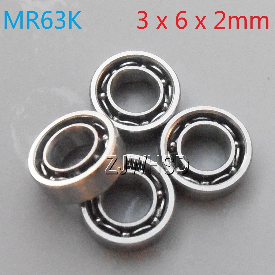 4pcs MR63 Bearing ID: 3 OD: 6 W: 2 mm for TAMIYA TRAXXAS HPI ALIGN LOSI RC DIY - Image 1 of 1