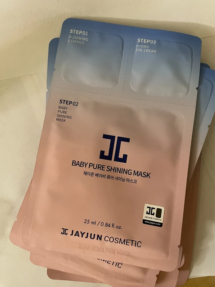 Máscara de folha JayJun Baby Pure Shining 3 passos - Imagem 1 de 2