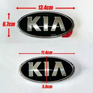 Genuine Front Hood Rear Trunk KIA Logo Emblem 2p (Fits: 2011 2015 Kia Optima K5) - Picture 1 of 6