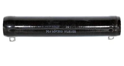 Ward Leonard 300 ohm, 50 Watt Vitreous Enamel Wirewound Tubular Power Resistor - Image 1 of 2