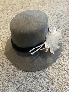 Vintage Henry Pollak 100% Wool Felt Hat Supra Felt Gray - Picture 1 of 4