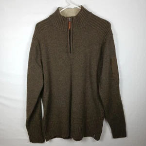 Columbia Sportswear Men L Wool Blend Quarter Zip Sweater - Picture 1 of 10