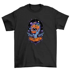 Halloween_219 Skull & Crossbones T-shirt - Scarily Stylish! Funny t-shirt, Unise - Picture 1 of 46