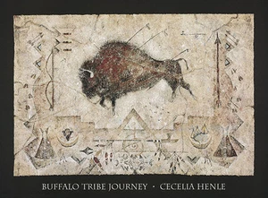Buffalo Tribe Journey Art Print by Cecilia Henle  - Picture 1 of 3