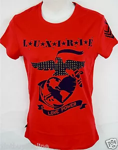 Luxirie by Lrg T-Shirt Love Power Tartan rot 20804 - Bild 1 von 6