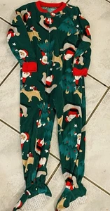 Carters Weihnachten Einteiler Pyjama Kleinkind 5 T Reißverschluss vorne Fleece Urlaub  - Bild 1 von 3