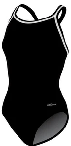 Dolfin DBX Back, Solid Black, Kid's 1-Piece Swimsuit, Size 22 NWT - Picture 1 of 6