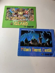 2 HUDSON SOFT BEDIENUNGSANLEITUNGEN NUR MILAN’S SECRET CASTLE + ADVENTURE ISLAND - Bild 1 von 5