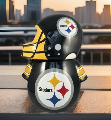 FOCO Pittsburgh Steelers Casco 3D Jersey Cerámica Tarro de Galletas 9 pulgadas Foto 1 de 4