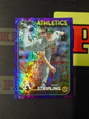 2024 Topps Series Two Baseball Purple Foil Ross Stripling /799 - Image 1 of 2