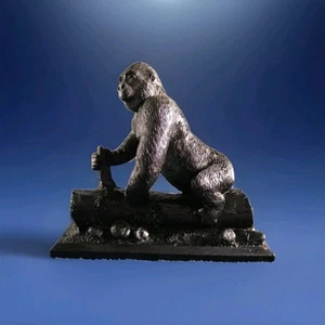 Gorilla aus Kohle geschnitzt. Von Unity Geschenke.  - Bild 1 von 11