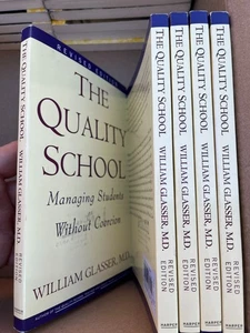 The Quality School Managing Students without Coercion set lot of 5 books - Foto 1 di 1