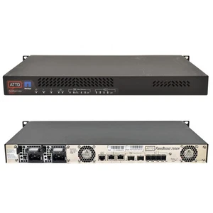 Orejas de rack ATTO FibreBridge 7500N FCBR-7500-DN1 16 GB FC a 12 GB SAS 2x16G GBIC - Imagen 1 de 3