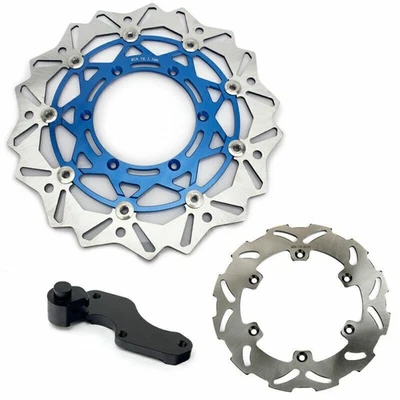 For Suzuki DRZ400E DRZ400S 00-08 Oversize Brake Rotors Bracket RM125 RM250 96-99 - Image 1 of 4